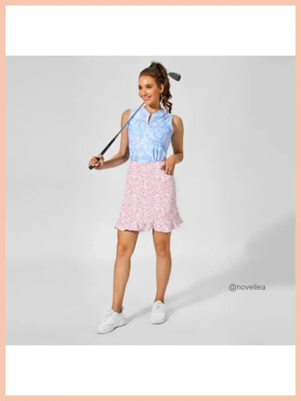 Women's Skort with Pockets High Waisted Golf Tennis Athletic Skirt
